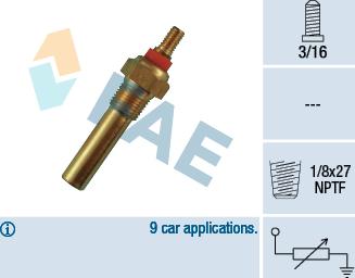 FAE 32300 - Sensor, soyuducu suyun temperaturu furqanavto.az