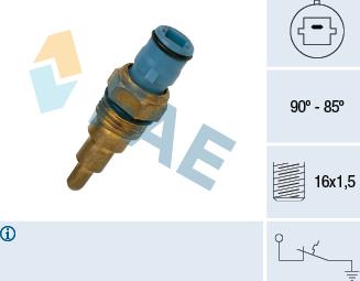 FAE 37660 - Temperatur açarı, radiator/kondisioner ventilyatoru furqanavto.az