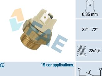 FAE 37080 - Temperatur açarı, radiator/kondisioner ventilyatoru furqanavto.az