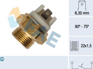 FAE 37352 - Temperatur açarı, radiator/kondisioner ventilyatoru furqanavto.az