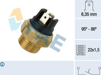 FAE 37330 - Temperatur açarı, radiator/kondisioner ventilyatoru furqanavto.az