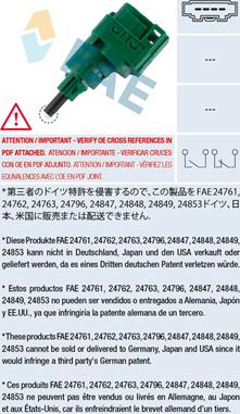 FAE 24762 - Əyləc işığı açarı furqanavto.az