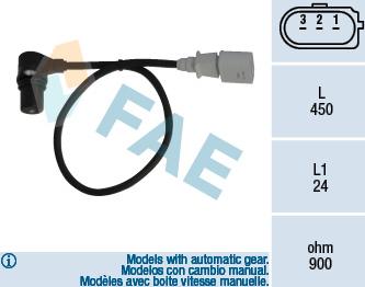 FAE 79055 - Sensor, krank mili nəbzi furqanavto.az