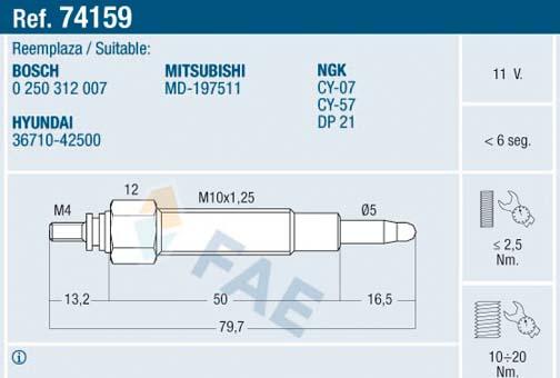 FAE 74159 - İşıqlandırma şamı furqanavto.az