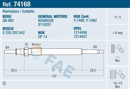 FAE 74168 - İşıqlandırma şamı furqanavto.az