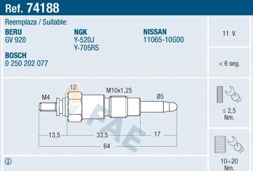 FAE 74188 - İşıqlandırma şamı furqanavto.az