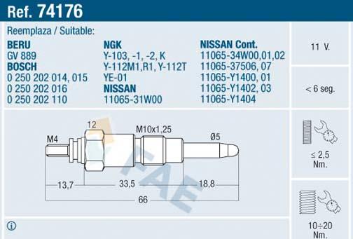 FAE 74176 - İşıqlandırma şamı furqanavto.az