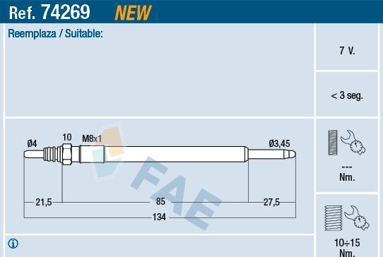 FAE 74269 - İşıqlandırma şamı furqanavto.az