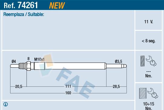 FAE 74261 - İşıqlandırma şamı furqanavto.az