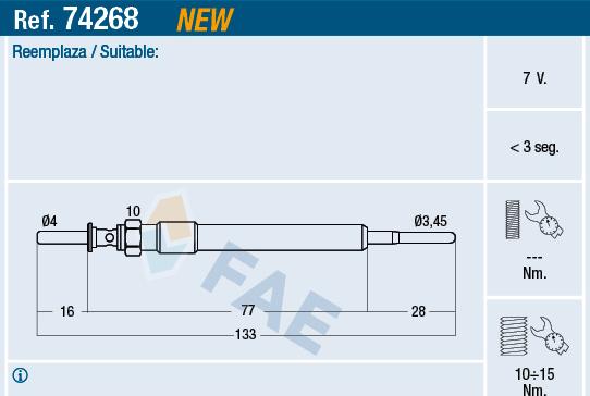 FAE 74268 - İşıqlandırma şamı furqanavto.az