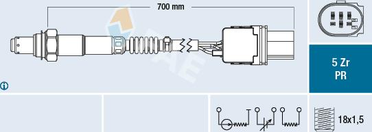 FAE 75058 - Lambda Sensoru furqanavto.az