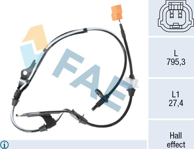 FAE 78406 - Sensor, təkər sürəti furqanavto.az