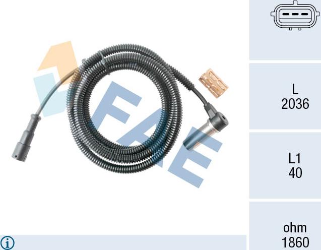 FAE 78559 - Sensor, təkər sürəti furqanavto.az