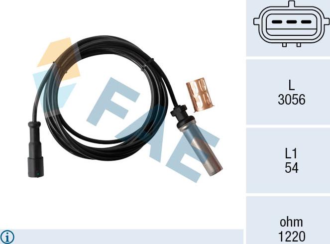 FAE 78560 - Sensor, təkər sürəti furqanavto.az