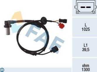 FAE 78063 - Sensor, təkər sürəti furqanavto.az