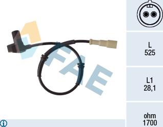 FAE 78121 - Sensor, təkər sürəti furqanavto.az