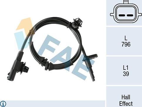 FAE 78312 - Sensor, təkər sürəti furqanavto.az