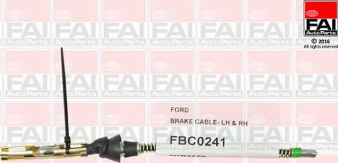 FAI AutoParts FBC0241 - Kabel, dayanacaq əyləci furqanavto.az