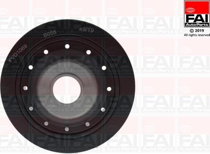 FAI AutoParts FVD1069 - Kəmər kasnağı, krank mili furqanavto.az