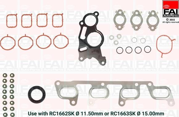 FAI AutoParts HS1662NH - Conta dəsti, silindr başlığı furqanavto.az