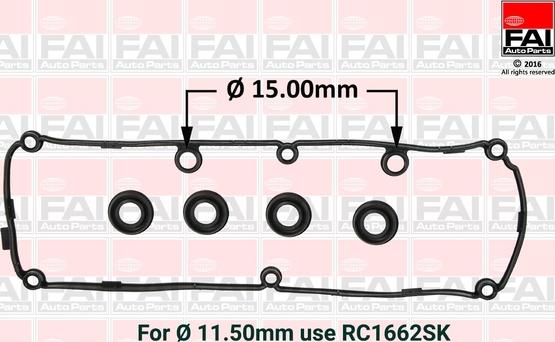 FAI AutoParts RC1663SK - Conta, silindr baş örtüyü furqanavto.az