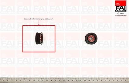 FAI AutoParts T1032 - Yönləndirmə / Bələdçi Kasnağı, v-yivli kəmər furqanavto.az