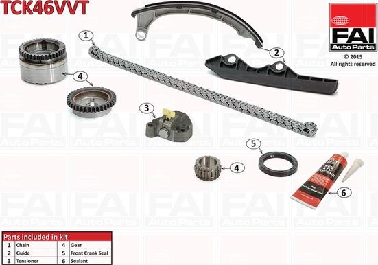 FAI AutoParts TCK46VVT - Vaxt zəncirinin dəsti furqanavto.az