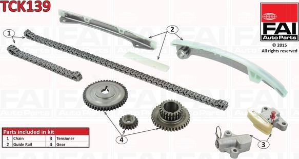 FAI AutoParts TCK139 - Vaxt zəncirinin dəsti furqanavto.az