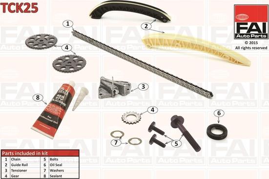 FAI AutoParts TCK25 - Vaxt zəncirinin dəsti furqanavto.az