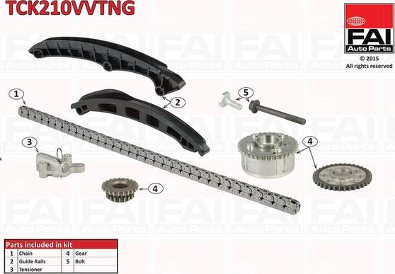 FAI AutoParts TCK210VVTNG - Vaxt zəncirinin dəsti furqanavto.az