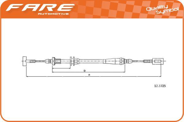 FARE SA 18139 - Kabel, dayanacaq əyləci furqanavto.az