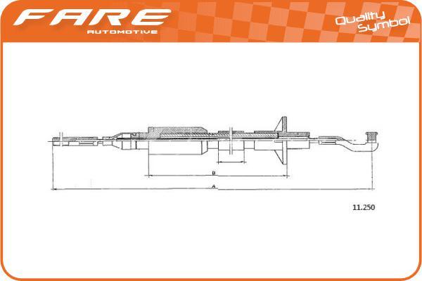 FARE SA 24694 - Debriyaj kabeli furqanavto.az