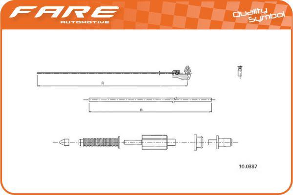 FARE SA 25929 - Sürətləndirici kabel furqanavto.az