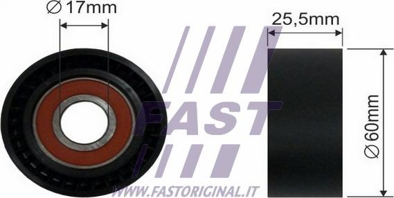 Fast FT44534 - Yönləndirmə / Bələdçi Kasnağı, v-yivli kəmər furqanavto.az