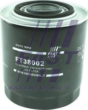 Fast FT38002 - Yağ filtri furqanavto.az