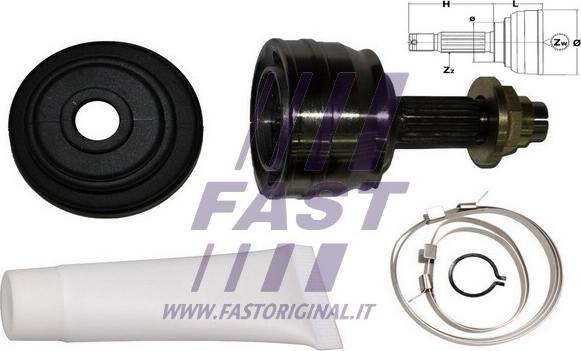 Fast FT25004K - Birləşmə dəsti, ötürücü val furqanavto.az