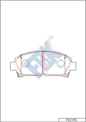 FBK FD2145 - Əyləc altlığı dəsti, əyləc diski furqanavto.az