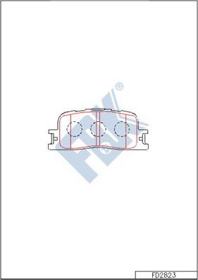 FBK FD2823 - Əyləc altlığı dəsti, əyləc diski furqanavto.az