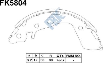 FBK FK5804 - Əyləc Başlığı Dəsti furqanavto.az