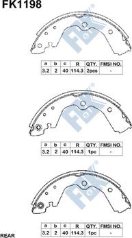 FBK FK1198 - Əyləc Başlığı Dəsti furqanavto.az