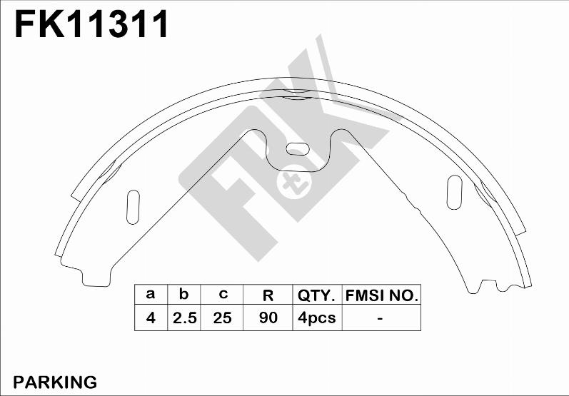 FBK FK11311 - Əyləc Başlığı Dəsti furqanavto.az