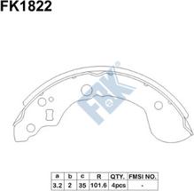 FBK FK1822 - Əyləc Başlığı Dəsti furqanavto.az