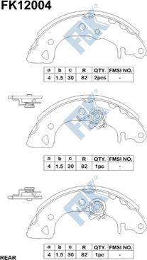 FBK FK12004 - Əyləc Başlığı Dəsti furqanavto.az