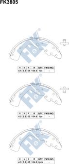 FBK FK3805 - Əyləc Başlığı Dəsti furqanavto.az