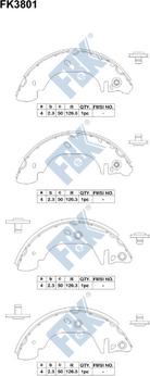 FBK FK3801 - Əyləc Başlığı Dəsti furqanavto.az