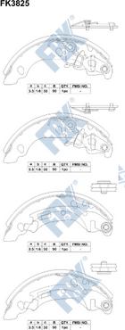 FBK FK3825 - Əyləc Başlığı Dəsti furqanavto.az