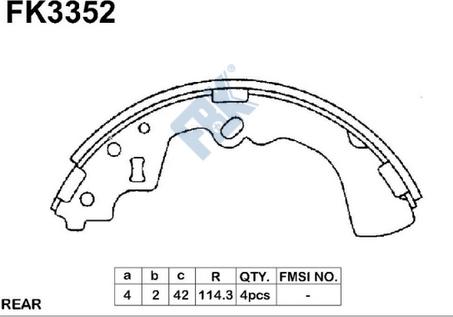 FBK FK3352 - Əyləc Başlığı Dəsti furqanavto.az