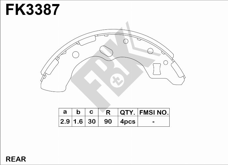 FBK FK3387 - Əyləc Başlığı Dəsti furqanavto.az