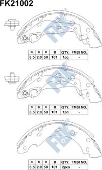 FBK FK21002 - Əyləc Başlığı Dəsti furqanavto.az