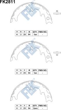 FBK FK2811 - Əyləc Başlığı Dəsti furqanavto.az